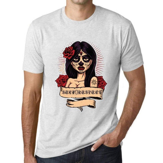 Ultrabasic - Homme T-Shirt Graphique Women Flower Tattoo Self-Respect