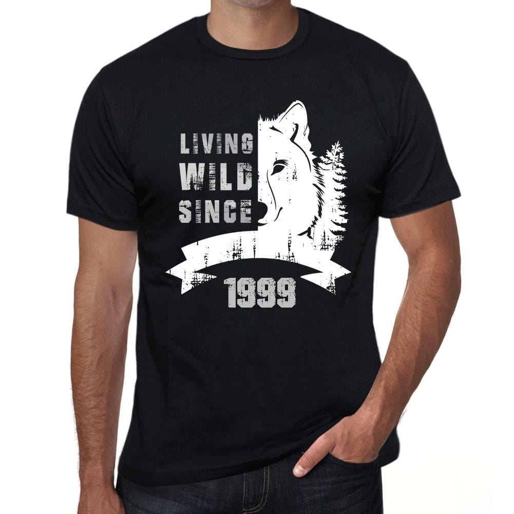 Homme Tee Vintage T Shirt 1999, Living Wild Since 1999