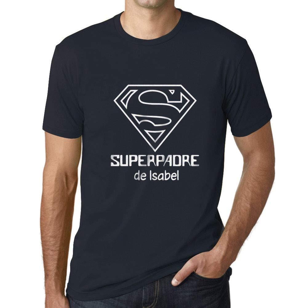 Ultrabasic - Homme T-Shirt Graphique Superpadre Lettres Imprimées Marine