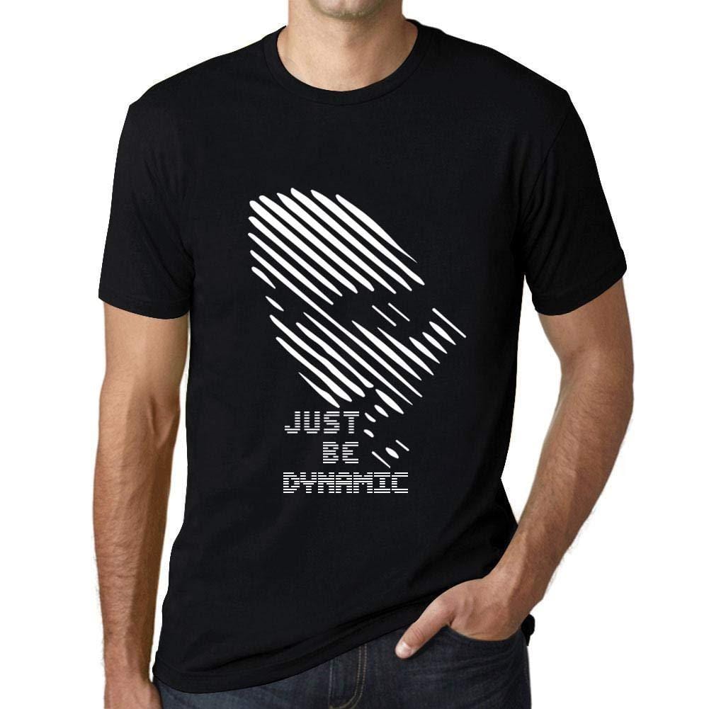 Ultrabasic - Herren T-Shirt Graphique Just be Dynamic Noir Profond