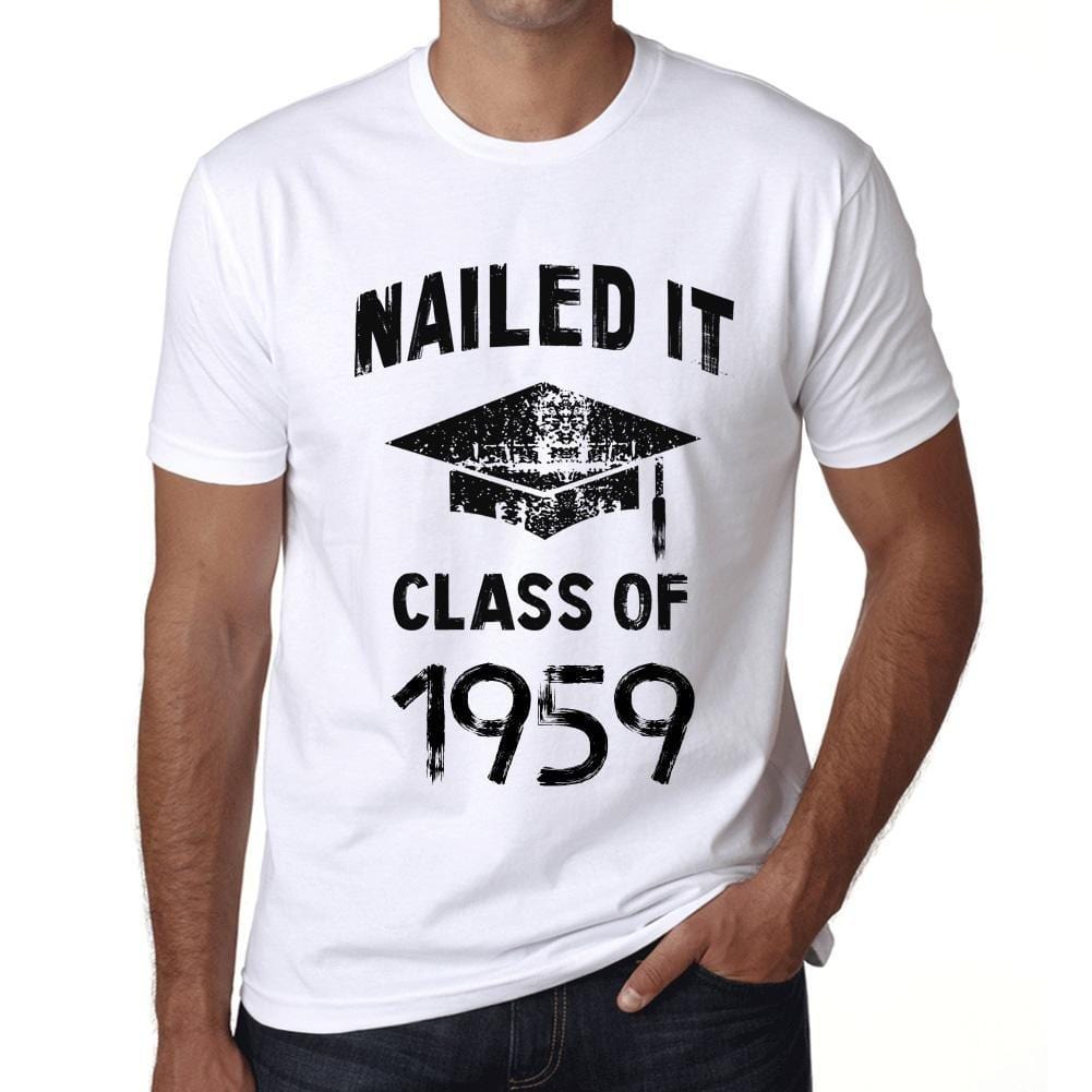 Homme T Shirt Graphique Imprimé Vintage Tee Nailed it Class of 1959