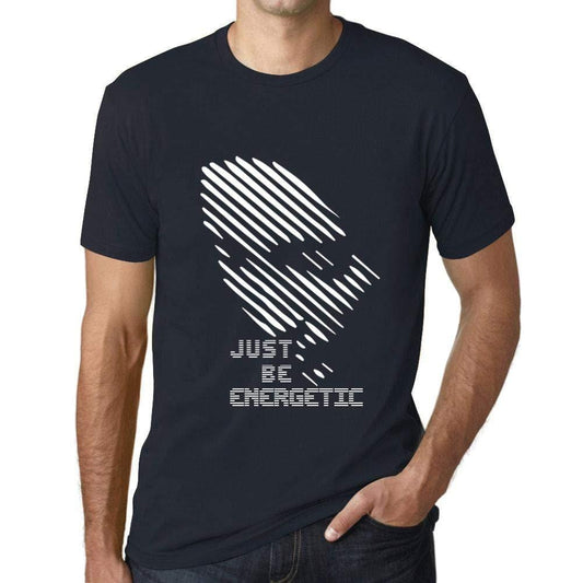 Ultrabasic - Homme T-Shirt Graphique Just be Energetic Marine