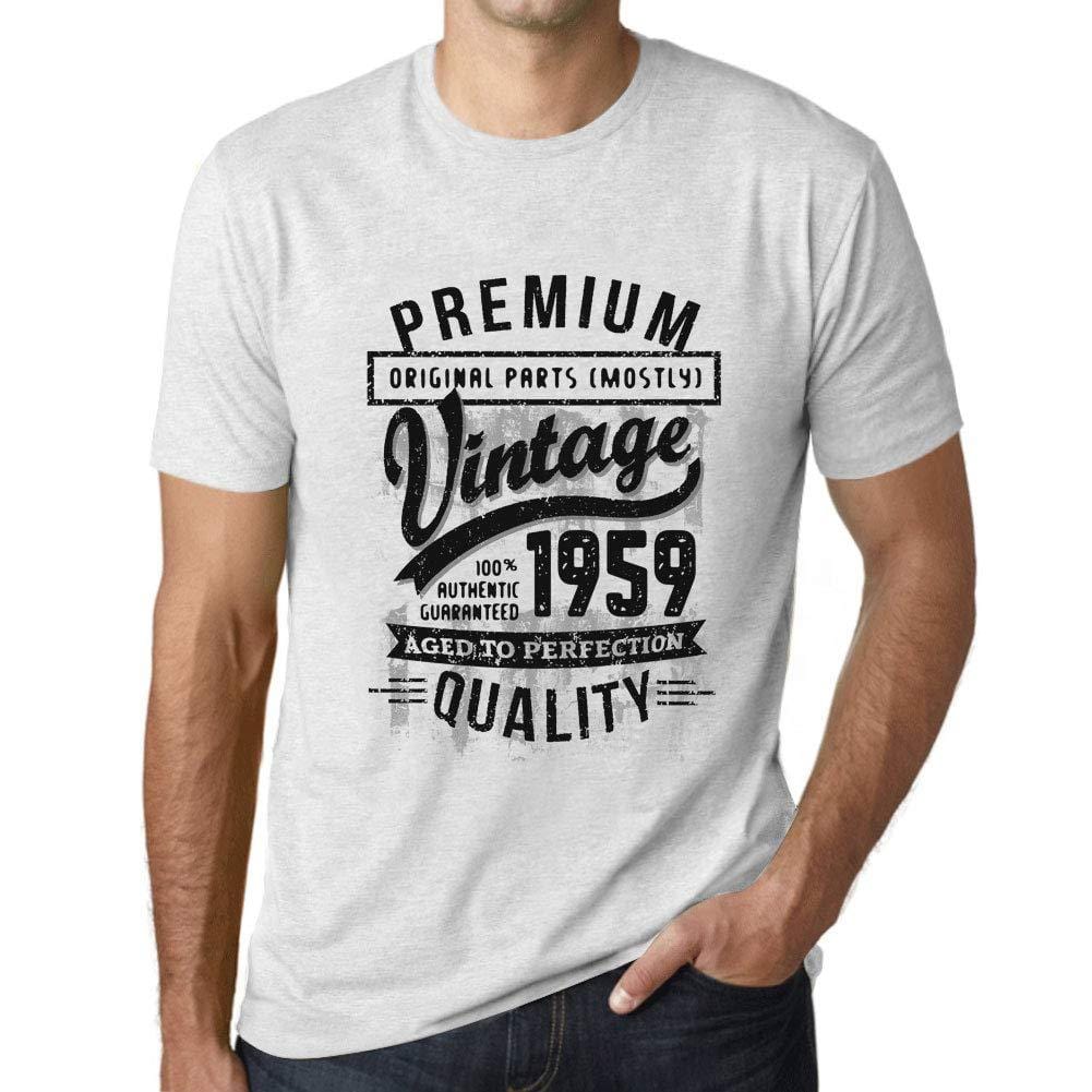 Ultrabasic - Homme Graphique 1959 Aged to Perfection T-Shirt - Cadeau d'anniversaire pour 60 Ans