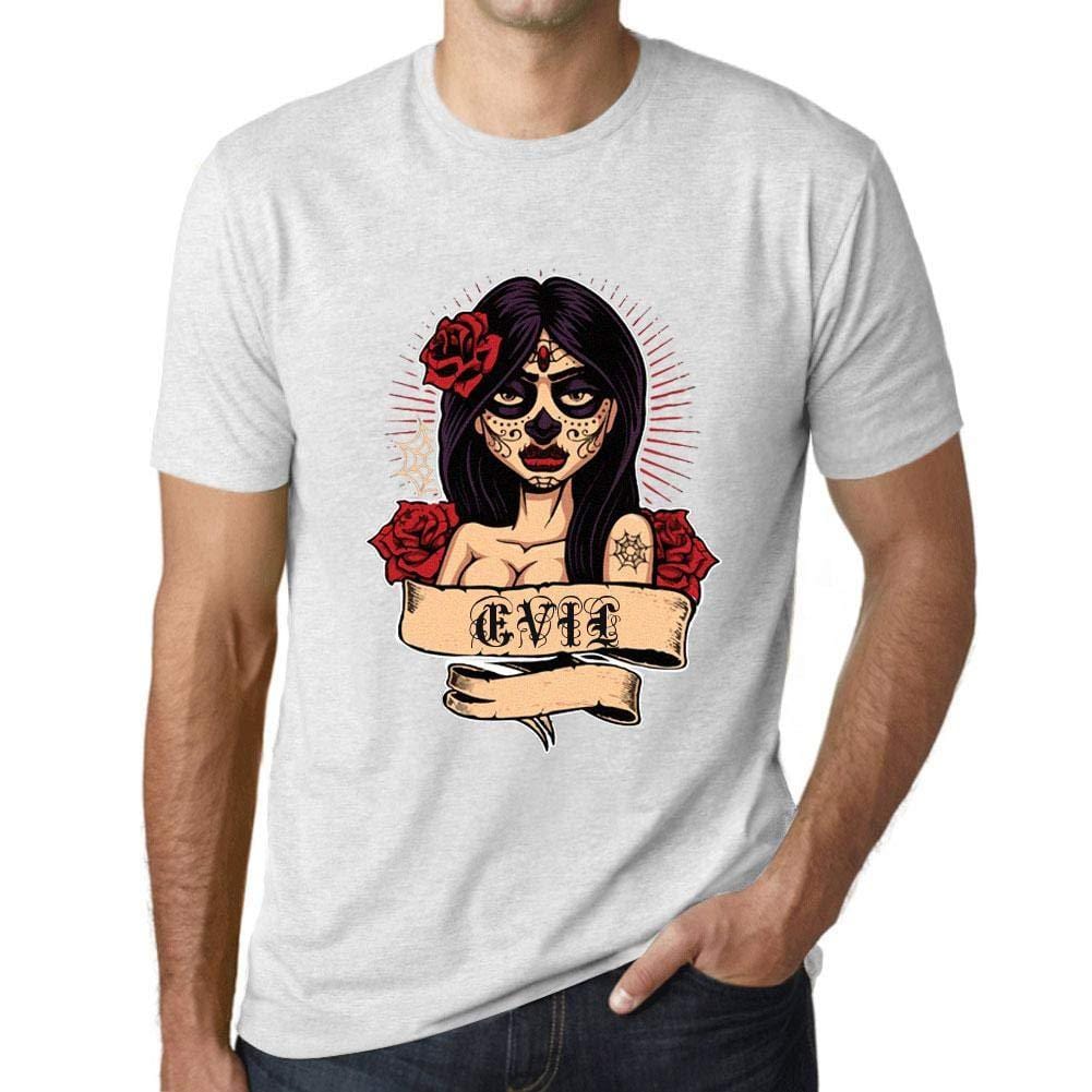 Ultrabasic - Homme T-Shirt Graphique Women Flower Tattoo Evil