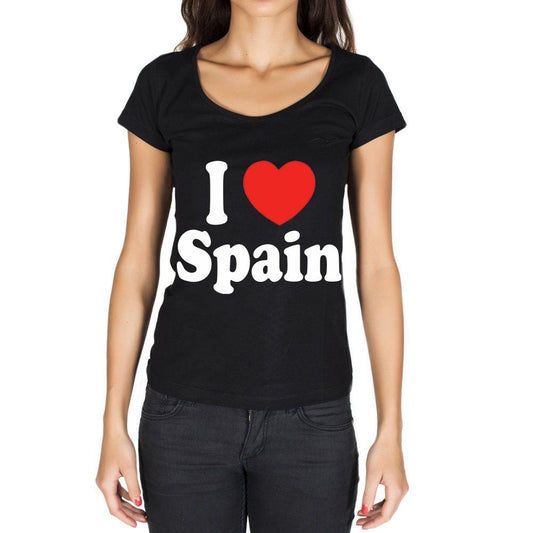 I Love Spain Noir T-Shirt für Damen - Noir, T-Shirt für Damen, Geschenk