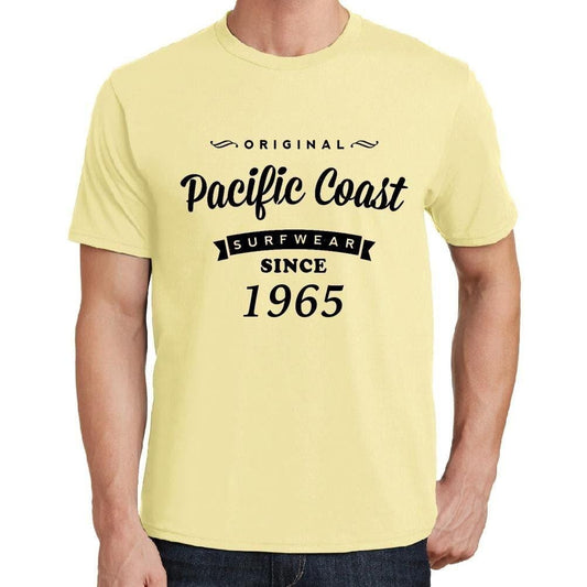 Homme Tee Vintage T Shirt 1965, Côte du Pacifique