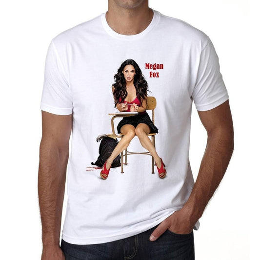 Megan Fox T-Shirt, Geschenk, Herren, Weiß, T-Shirt für Herren