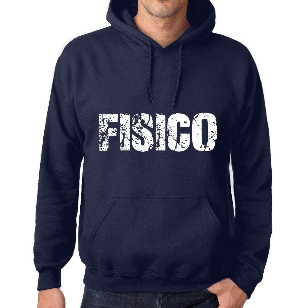 Ultrabasic Homme Femme Unisex Sweat à Capuche Hoodie Popular Words Fisico French Marine