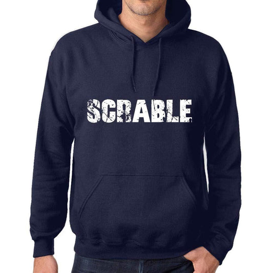 Ultrabasic Homme Femme Unisex Sweat à Capuche Hoodie Popular Words SCRABLE French Marine