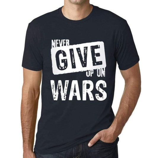 Ultrabasic Homme T-Shirt Graphique Never Give Up on Wars Marine