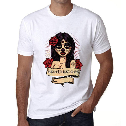 Ultrabasic - Homme T-Shirt Graphique Women Flower Tattoo Self-Respect