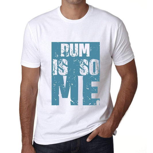 Homme T-Shirt Graphique Rum is So Me Blanc