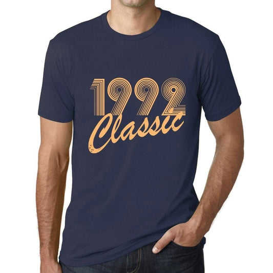 Ultrabasic - Homme T-Shirt Graphique Years Lines Classic 1992 French Marine