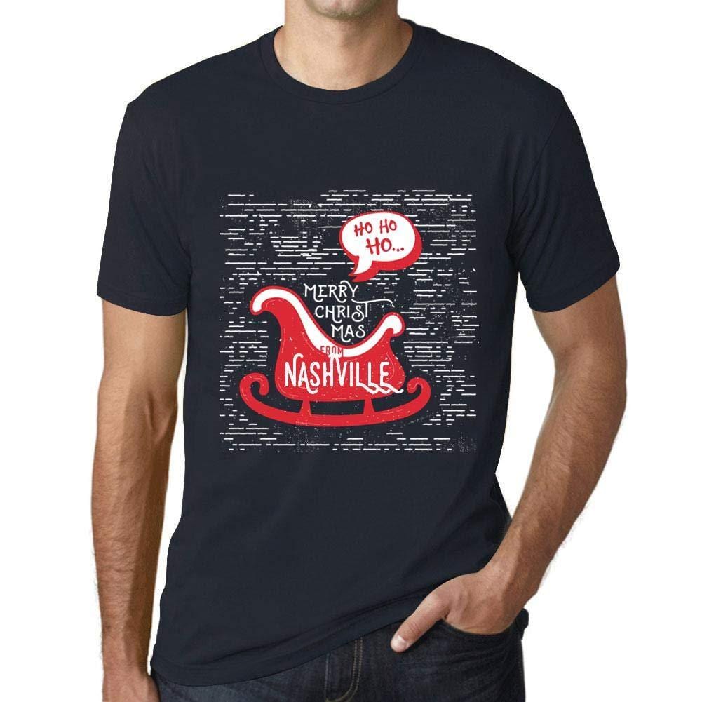 Ultrabasic Homme T-Shirt Graphique Merry Christmas from Nashville Marine