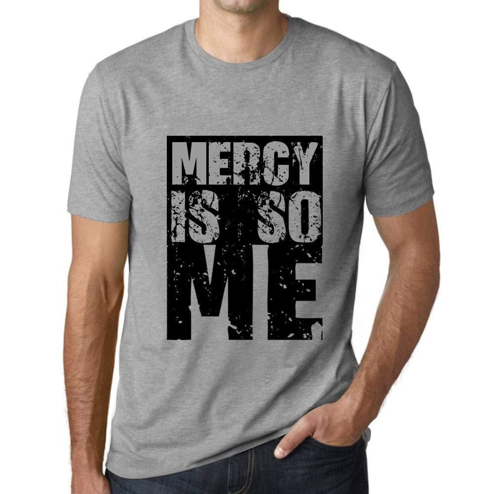 Homme T-Shirt Graphique Mercy is So Me Gris Chiné