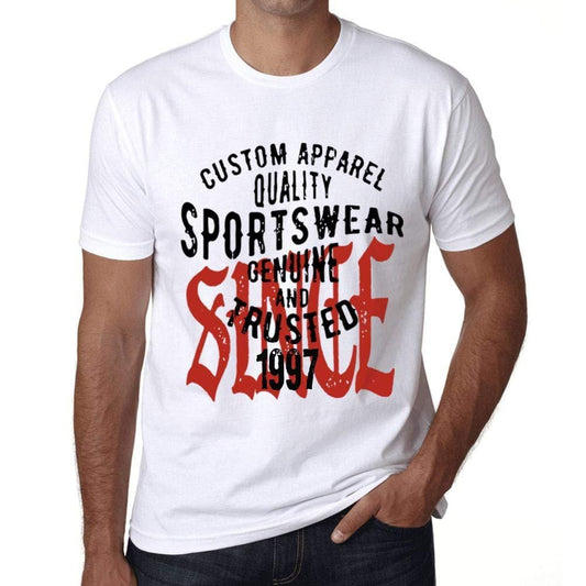 Ultrabasic - Homme T-Shirt Graphique Sportswear Depuis 1997 Blanc