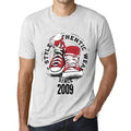 Men's Vintage Tee Shirt Graphic T shirt Authentic Style Since 2009 Vintage White