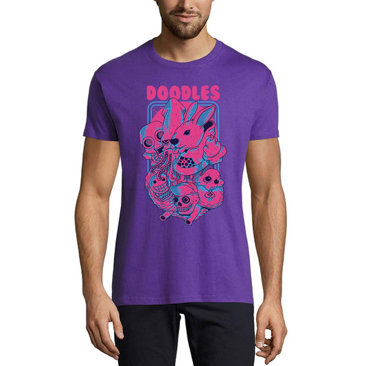 ULTRABASIC T-Shirt nouveauté pour hommes T-Shirt Doodles-T-Shirt Animal effrayant