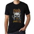 ULTRABASIC - Men's Graphic T-Shirt Chaos & Powerty Deep Black