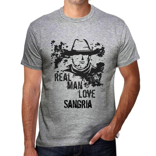 Herren T-Shirt Vintage T-Shirt Sangria, echte Männer lieben Sangria