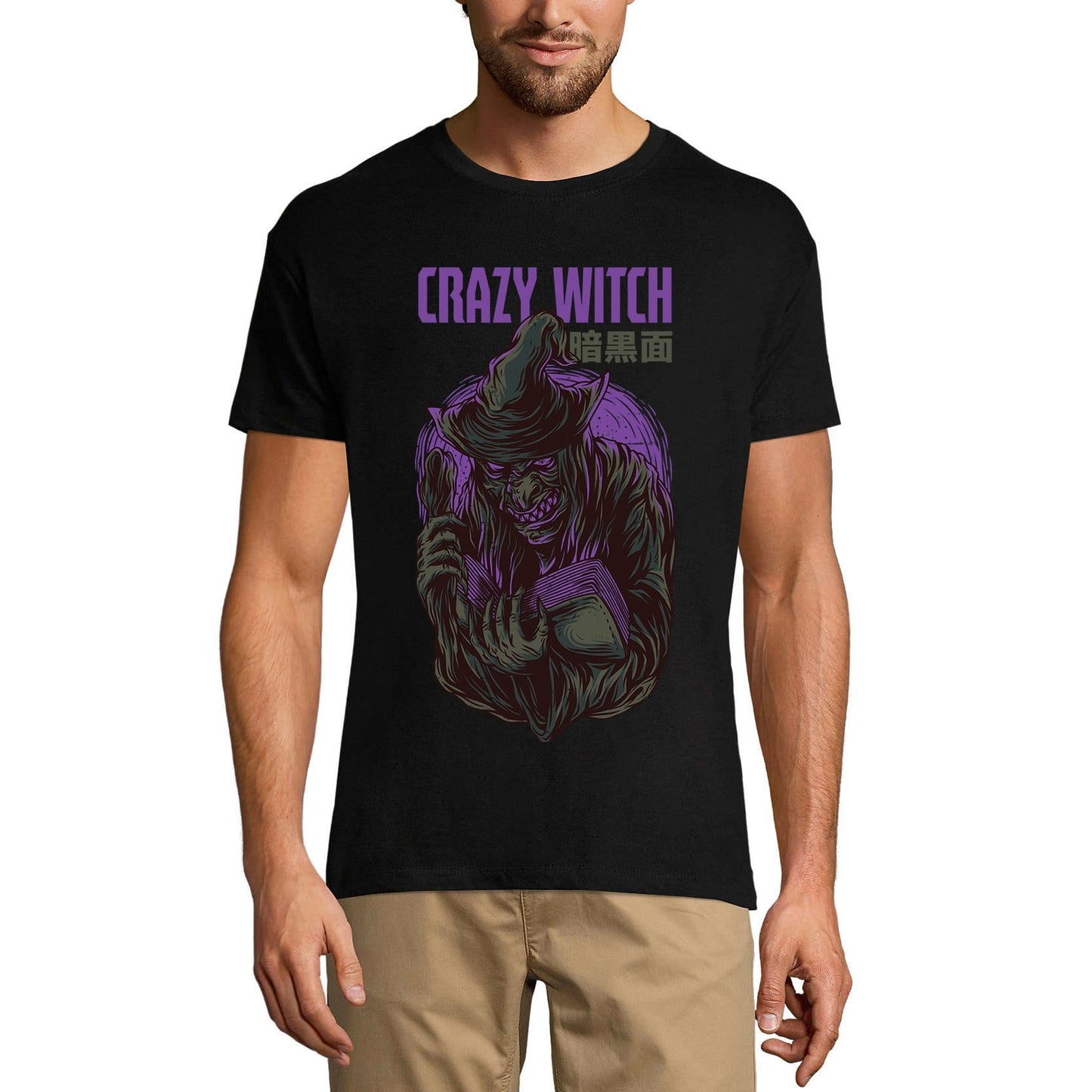 T-Shirt de nouveauté ULTRABASIC pour hommes, sorcière folle, T-Shirt gothique effrayant d'halloween