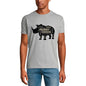 ULTRABASIC T-Shirt Homme The Wild Rhino Power - Chemise Dinosaure Rhinocéros pour Homme