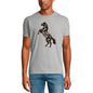 T-shirt graphique ULTRABASIC pour hommes Horse Mustang - Chemise de cavalier drôle pour hommes