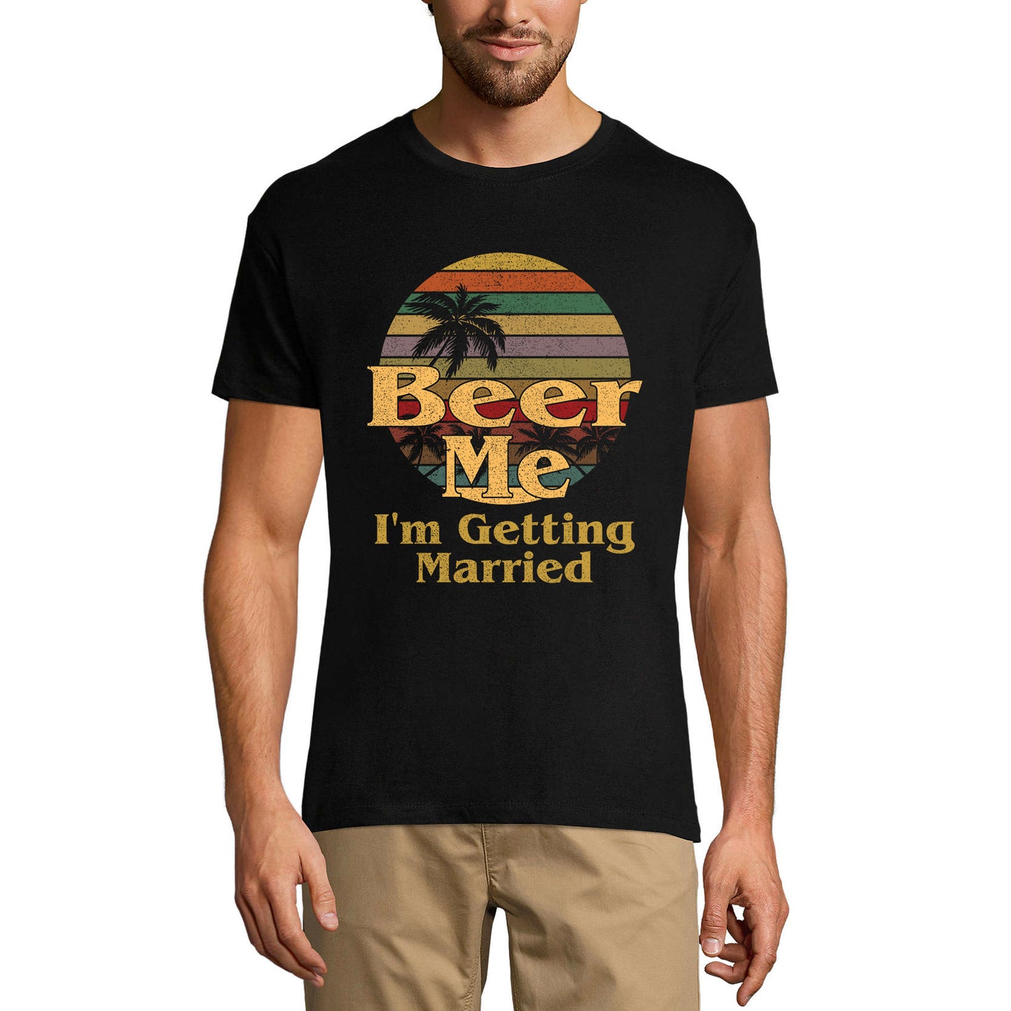 ULTRABASIC Herren T-Shirt Beer Me I'm Getting Married – Sunset Beer Lover T-Shirt für den Bräutigam