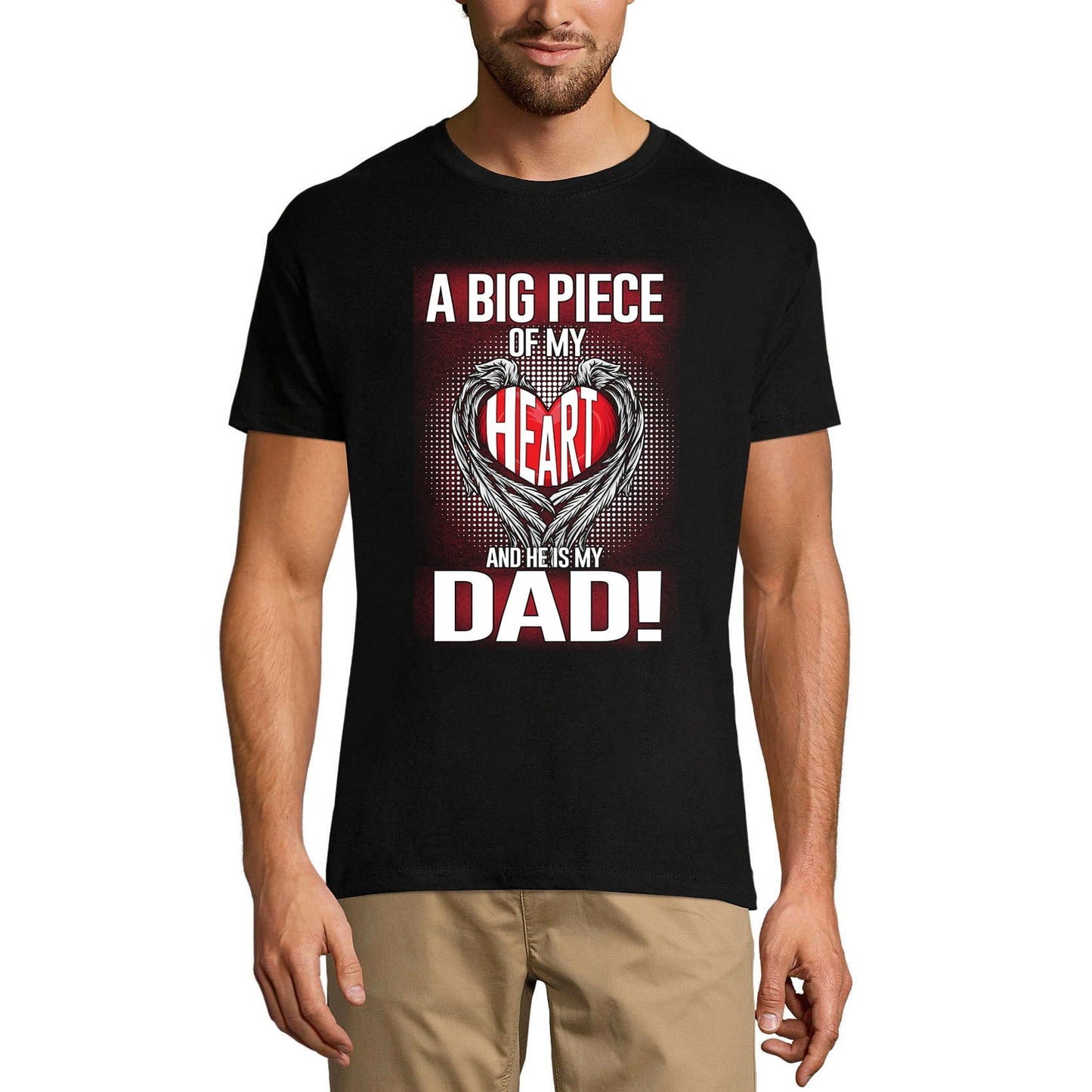 T-Shirt ULTRABASIC pour hommes, grande paix de mon cœur et il est mon père - papa au paradis