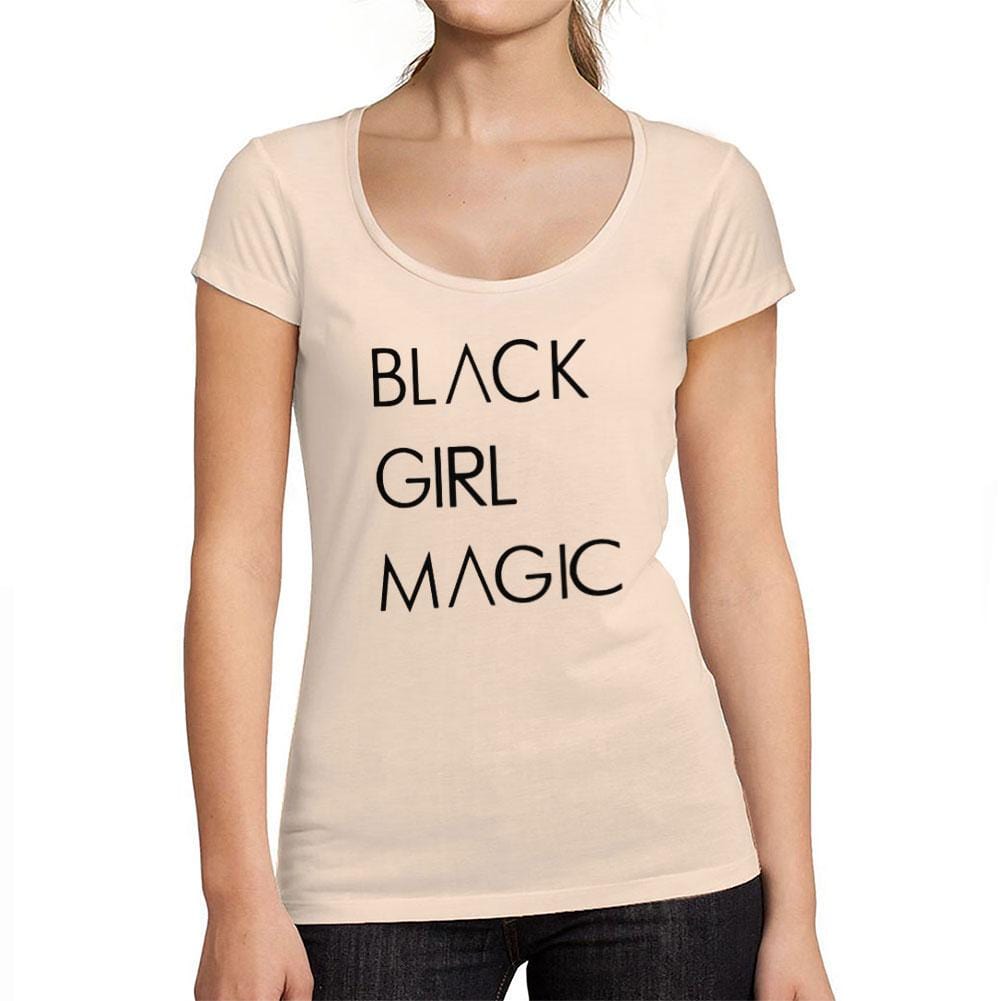 Graphic Black Girl Magic Women's Tee Shirt White Letters Print T-Shirt - Ultrabasic