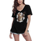 T-Shirt Femme ULTRABASIC Patte de Chat - Tee Shirt Amoureux des Chatons
