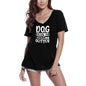 T-Shirt Femme ULTRABASIC Les poils de chien sont mes paillettes - Citation drôle