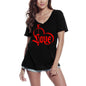 ULTRABASIC Damen-T-Shirt Heart Love – Valentinstag-T-Shirt für Damen