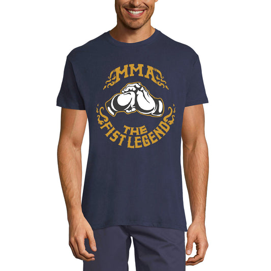 ULTRABASIC Men's Graphic T-Shirt MMA Fist Legend - Fighter Training Shirt for Men