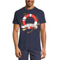 ULTRABASIC Herren-Grafik-T-Shirt Man Overboard – Lustiges Shirt für Männer