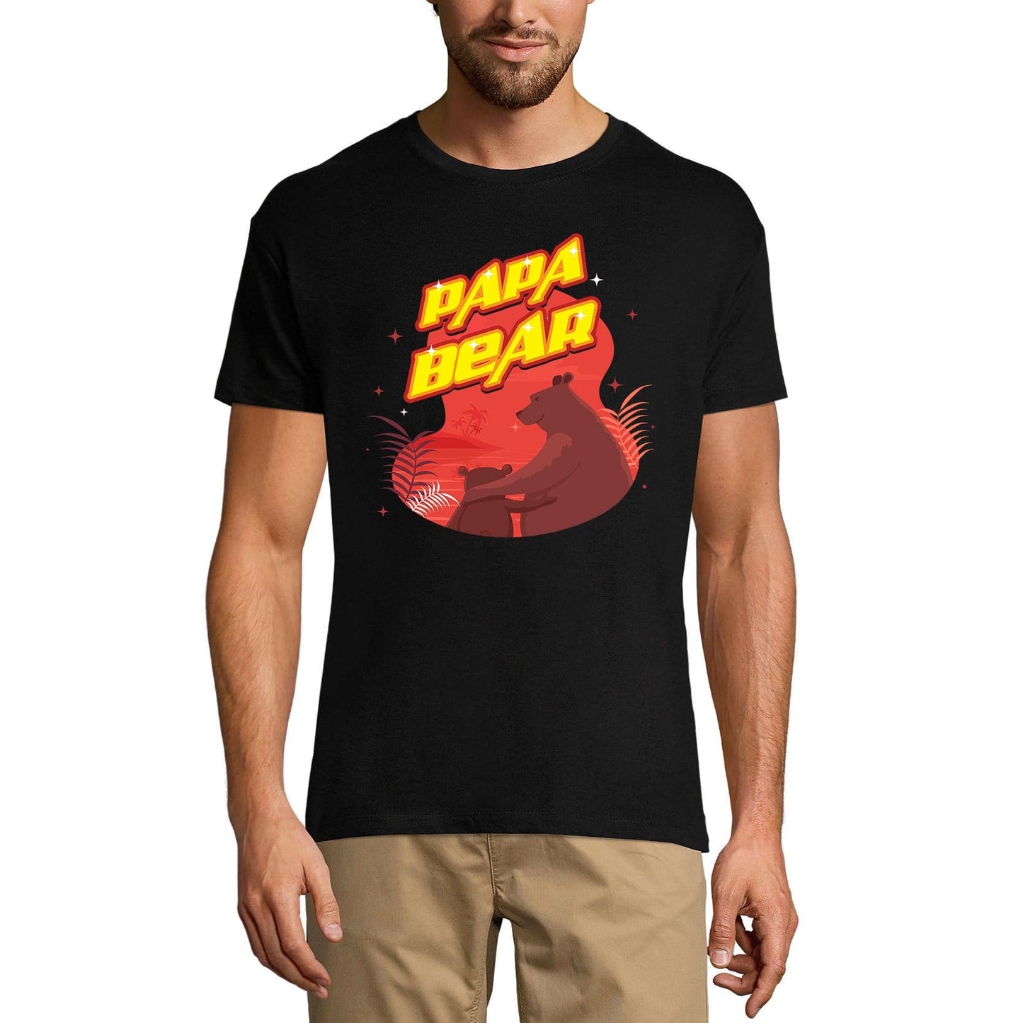 T-shirt ULTRABASIC pour hommes Papa Bear - Cadeaux drôles pour papa blagues papa