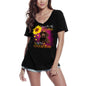 ULTRABASIC Damen-T-Shirt mit V-Ausschnitt My Only Sunshine – Mops – Vintage-Shirt