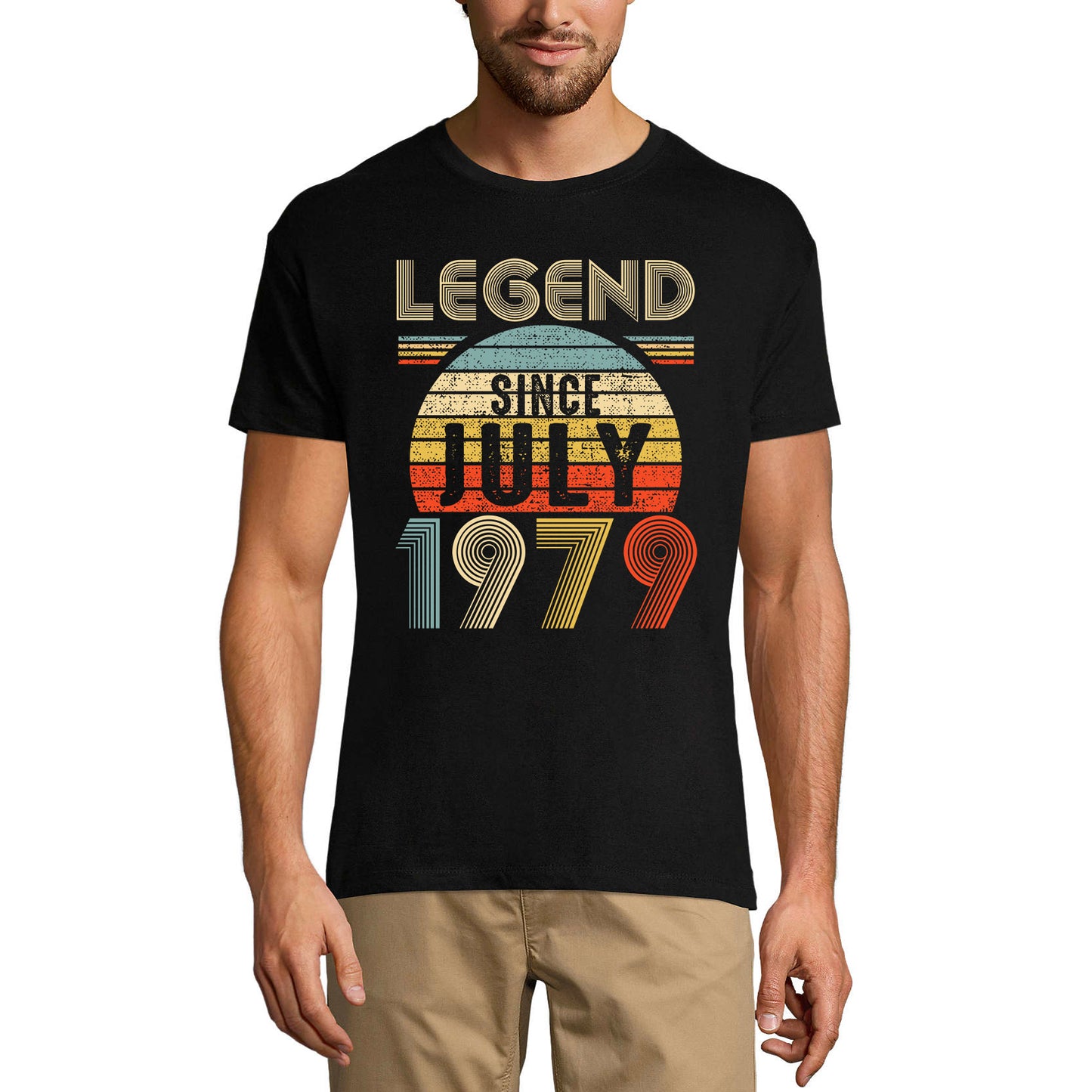 ULTRABASIC Herren T-Shirt Legend Since July 1979 Sunset – 42. Geburtstagsgeschenk T-Shirt