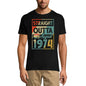ULTRABASIC Men's T-Shirt Straight Outta August 1974 - Vintage 47th Birthday Gift Tee Shirt