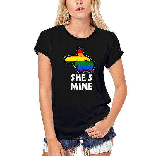 T-shirt biologique ULTRABASIC pour femmes She's Mine - Tee-shirt lesbien - Fierté LGBT