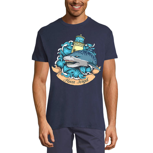 ULTRABASIC Grafik Herren T-Shirt Never Forget – Scary Shark – Vintage Shirt