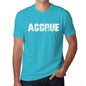 Accrue Mens Short Sleeve Round Neck T-Shirt - Blue / S - Casual