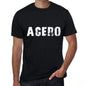 Acero Mens T Shirt Black Birthday Gift 00550 - Black / Xs - Casual