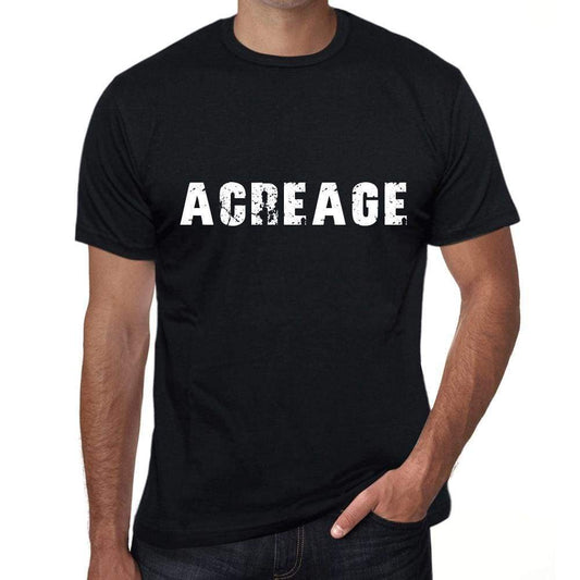 Acreage Mens Vintage T Shirt Black Birthday Gift 00555 - Black / Xs - Casual