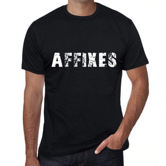 Affixes Mens Vintage T Shirt Black Birthday Gift 00555 - Black / Xs - Casual