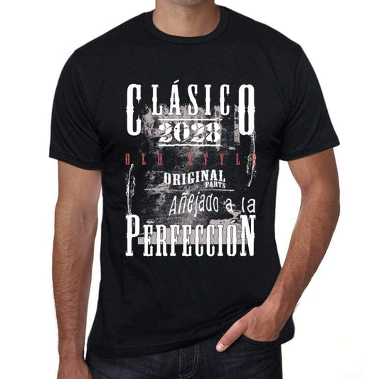 Aged To Perfection, Spanish, 2028, Black, Men's Short Sleeve Round Neck T-shirt, gift t-shirt 00359 - Ultrabasic