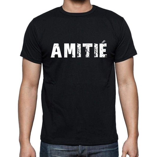 Amitié French Dictionary Mens Short Sleeve Round Neck T-Shirt 00009 - Casual