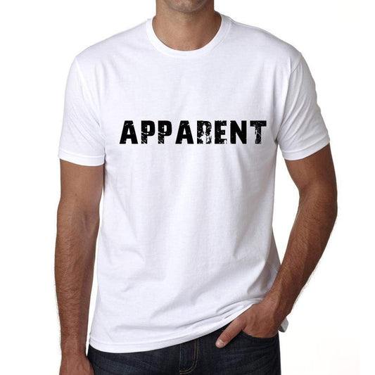 Apparent Mens T Shirt White Birthday Gift 00552 - White / Xs - Casual