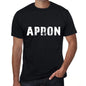 Apron Mens Retro T Shirt Black Birthday Gift 00553 - Black / Xs - Casual