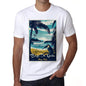 Bajo De Guia Pura Vida Beach Name White Mens Short Sleeve Round Neck T-Shirt 00292 - White / S - Casual